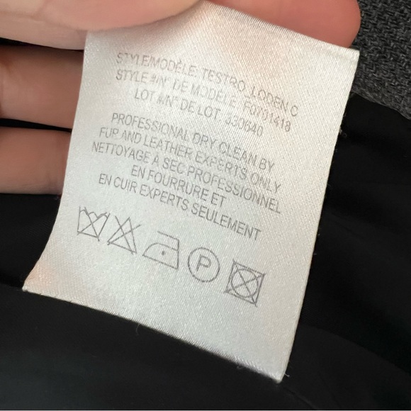 Theory Testro Leather Trim Wool Coat - Picture 7 of 7